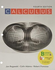 Cover of Loose-leaf Version for Calculus by Jonathan Rogawski