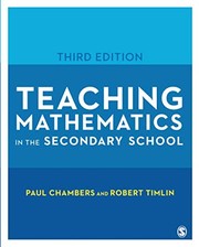 Front cover of Teaching Mathematics in the Secondary School by Paul Chambers