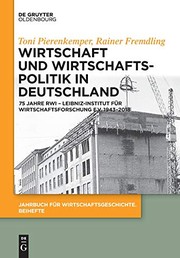 Front cover of Wirtschaft Und Wirtschaftspolitik in Deutschland by Toni Pierenkemper