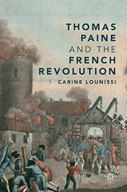Front cover of Thomas Paine and the French Revolution by Carine Lounissi