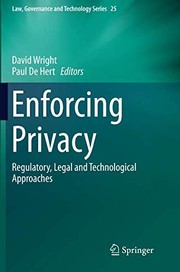 Cover of Enforcing Privacy by David Wright