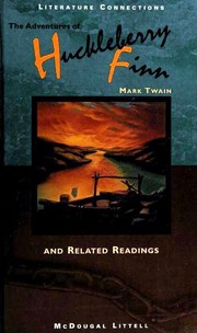 Front cover of Adventures of Huckleberry Finn and Related Readings by Mark Twain
