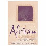 Cover of The African experience by Vincent B. Khapoya