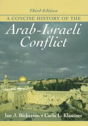 Cover of A concise history of the Arab-Israeli conflict by Ian J. Bickerton