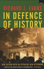 Cover of In Defence of History by Richard J. Evans