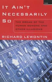 Cover of It Ain't Necessarily So by Richard C. Lewontin