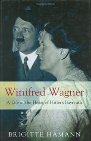 Cover of Winifred Wagner by Brigitte Hamann