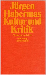 Front cover of Kultur und Kritik by Jürgen Habermas
