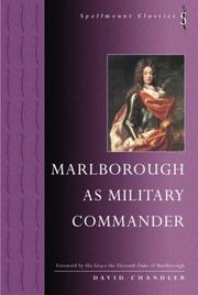 Front cover of Marlborough as military commander by David Chandler