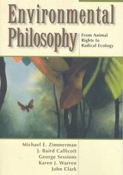 Front cover of Environmental philosophy by J. Baird Callicott