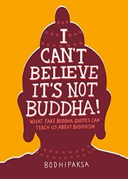 Front cover of I Can't Believe It's Not Buddha! by Bodhipaksa