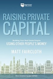 Front cover of Raising Private Capital by Matt Faircloth