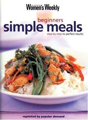 Cover of Beginners Simple Meals by Susan Tomnay