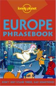 Front cover of Europe phrasebook by Mikel Morris