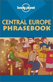 Front cover of Central Europe phrasebook by Gunter Muhl