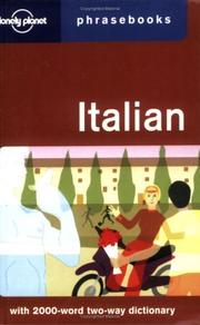 Front cover of Italian by Lonely Planet Publications (Firm)