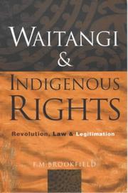 Front cover of Waitangi and indigenous rights by F. M. Brookfield