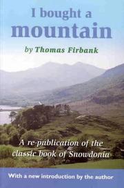 Front cover of I bought a mountain by Thomas Firbank