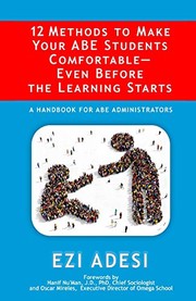 Front cover of 12 Methods to Make Your Abe Students Comfortable - Even Before the Learning Starts by Ezi Adesi