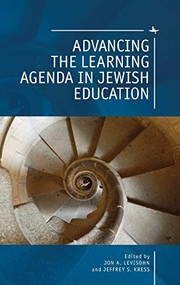 Front cover of Advancing the Learning Agenda in Jewish Education by Jon A. Levisohn