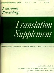 Cover of Federation proceedings by Federation of American Societies for Experimental Biology