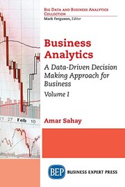 Cover of Business Analytics, Volume I by Amar Sahay
