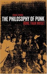Front cover of The philosophy of punk by Craig O'Hara