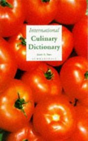 Cover of International Culinary Dictionary by Derek A. Pines