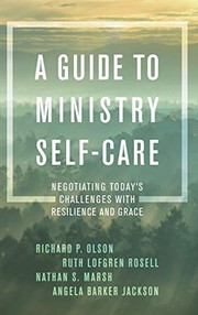 Cover of A Guide to Ministry Self-Care by Richard P. Olson