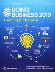 Front cover of Doing Business 2019 by World Bank Staff