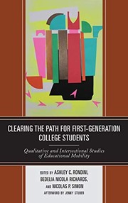 Cover of Clearing the Path for First-Generation College Students by Ashley C. Rondini