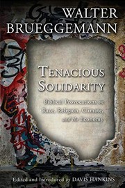 Cover of Tenacious Solidarity by Walter Brueggemann