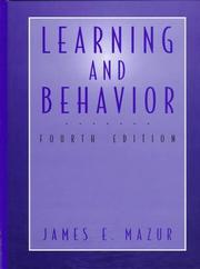 Cover of Learning and Behavior by James E. Mazur