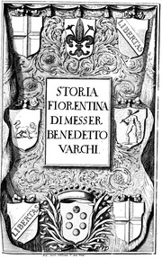 Front cover of Storia Fiorentina by Benedetto Varchi