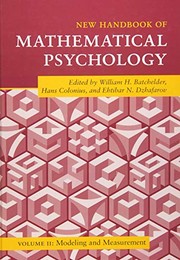 Front cover of New Handbook of Mathematical Psychology by William H. Batchelder