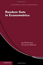Cover of Random Sets in Econometrics by Ilya Molchanov
