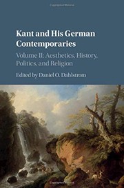 Front cover of Kant and his German Contemporaries by Daniel O. Dahlstrom