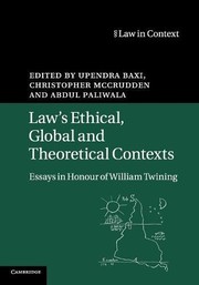Front cover of Law's Ethical, Global and Theoretical Contexts by Upendra Baxi