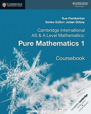 Front cover of Cambridge International AS & A Level Mathematics by Sue Pemberton