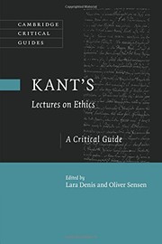 Cover of Kant's Lectures on Ethics by Lara Denis