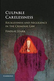 Cover of Culpable Carelessness by Findlay Stark