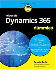 Cover of Microsoft Dynamics 365 For Dummies by Renato Bellu