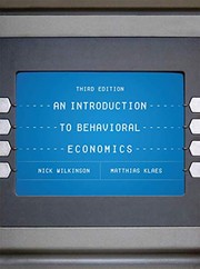 Front cover of An Introduction to Behavioral Economics by Nick Wilkinson