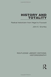 Front cover of History and Totality by John Grumley
