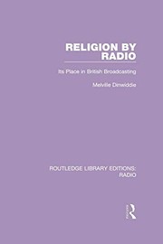 Front cover of Religion by Radio by Melville Dinwiddie