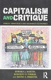Front cover of Capitalism and Critique by Edward J. Martin