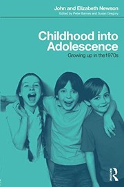 Cover of Childhood into Adolescence by John Newson
