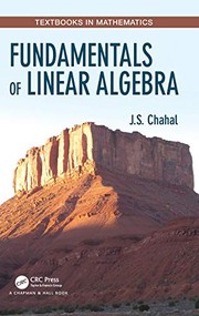 Front cover of Fundamentals of Linear Algebra by J.S. Chahal
