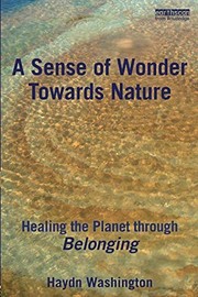 Front cover of A Sense of Wonder Towards Nature by Haydn Washington