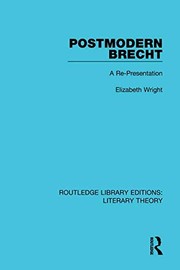 Cover of Postmodern Brecht by Elizabeth Wright